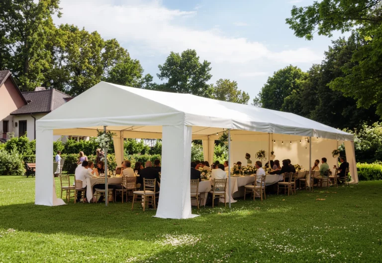 Tente de réception 5x8 m - 30 à 45 personnes — Location Tente Limoges