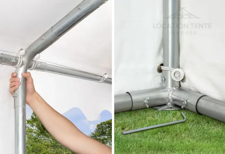 Tente de réception 5x8 m - Kit de fixation — Location Tente Limoges